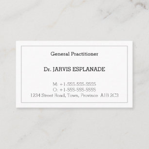 Nostalgic Medical Professional Business Card