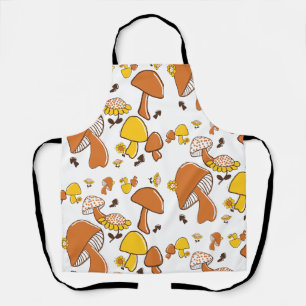 Nostalgic Mushroom Pattern Apron