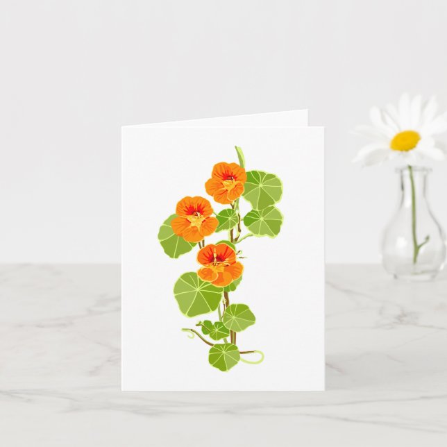Nostalgic Nasturtium Card (Small Plant)