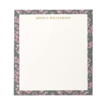 Nostalgic pink floral Personalised Name