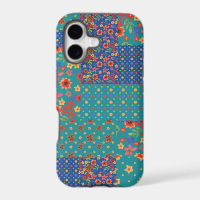 Nostalgic Prints Faux Patchwork iPhone 5/5s Case