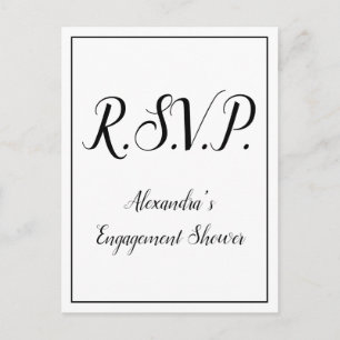 Nostalgic "R.S.V.P." Postcard