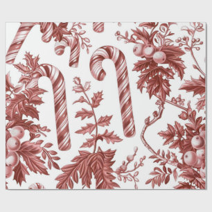 Nostalgic Red Christmas Wrapping Paper