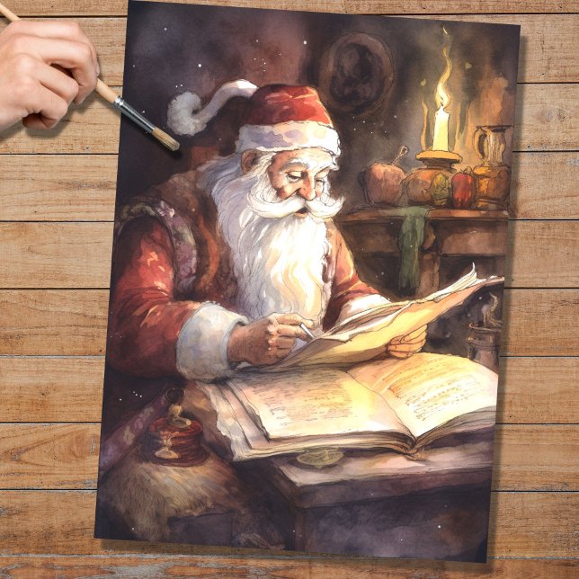 Nostalgic Santa 3 Decoupage Paper (Creator Uploaded)