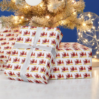 Nostalgic Santa Claus Christmas Wrapping Paper
