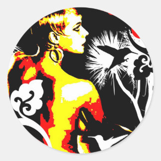 Nostalgic Seduction - Hummingbird Dance Classic Round Sticker