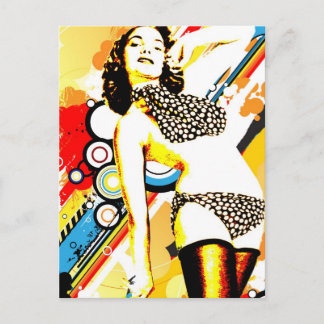 Nostalgic Seduction - Polka Dottie Postcard