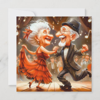 Nostalgic Senior Dance Party Card