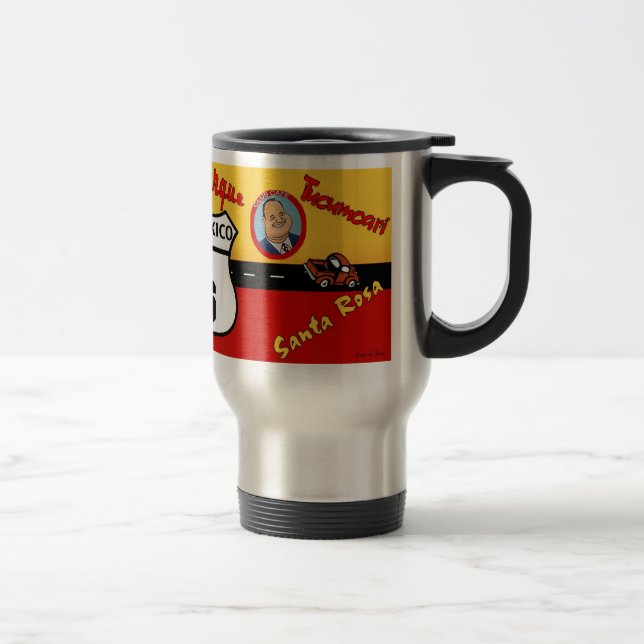Nostalgic US Route 66 - New Mexico Travel Mug (Right)
