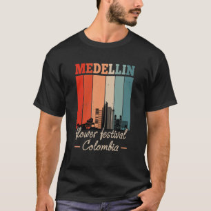 Nostalgic Vintage Medellin Flowers Festival T-Shirt