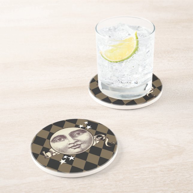 Nostalgic Vintage Steampunk Fantasy Coaster (Side)