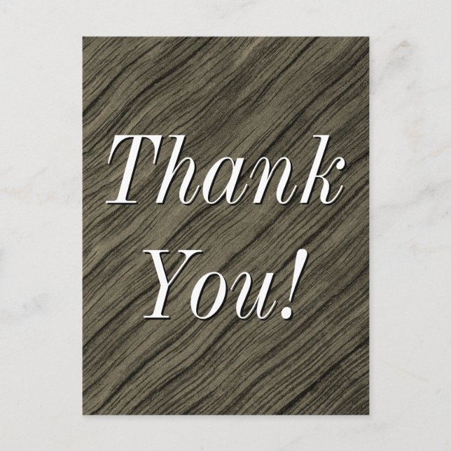 Nostalgic, Vintage "Thank You!" Postcard (Front)