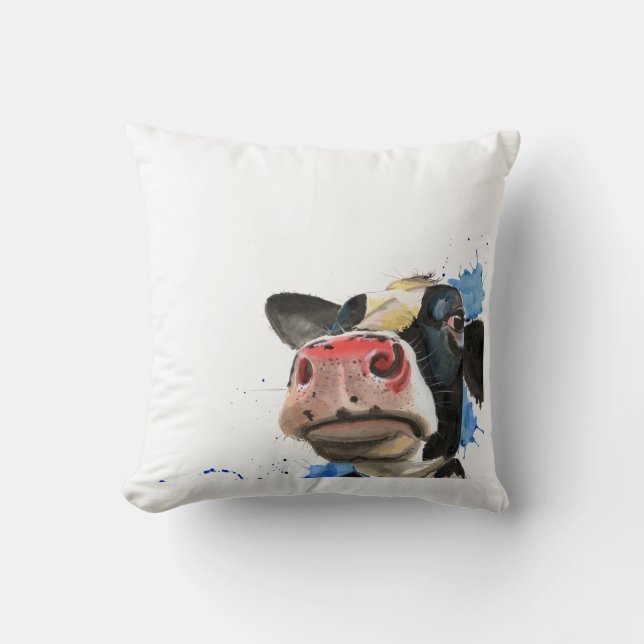 Nosy Cow Cushion ,Cow cushion,farm animal (Front)