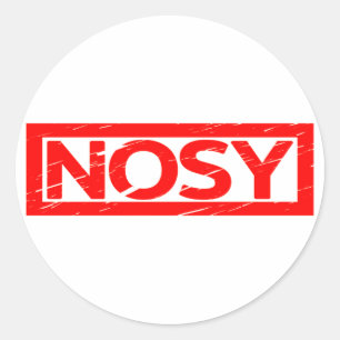 Nosy Stamp Classic Round Sticker