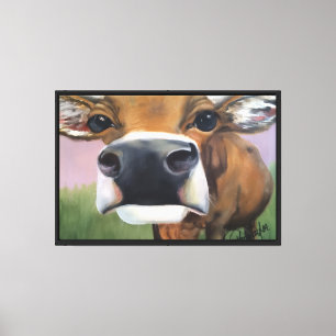 Nosy the Interrupting Cow Canvas Print