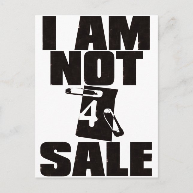 NOT_4_SALE POSTCARD (Front)