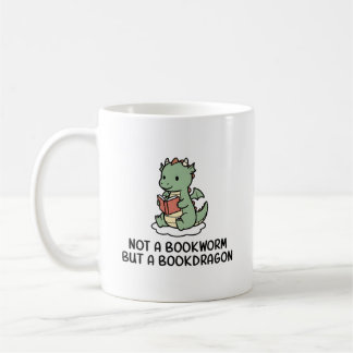 Not A Bookworm But Bookdragon Funny Book Lover Coffee Mug
