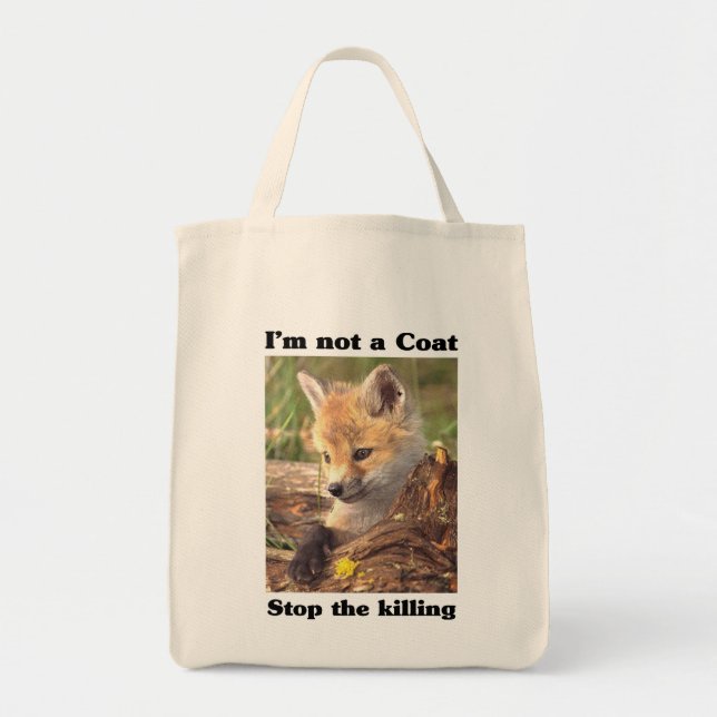 Not A Coat-Fox Tote Bag (Front)