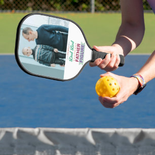 Not a Dad Bod, It's a Father Figure Typography Pickleball Paddle