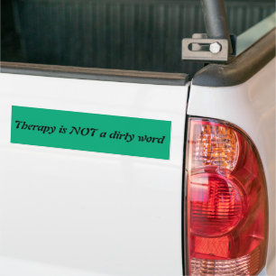 Not a dirty word bumper sticker