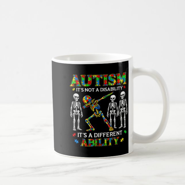 Not a disability different ability for kids autism coffee mug (Right)