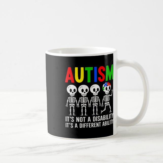 Not A Disability It's A Different Ability Autism S Coffee Mug (Right)