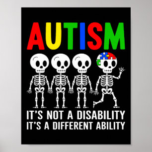 Not A Disability It's A Different Ability Autism S Poster