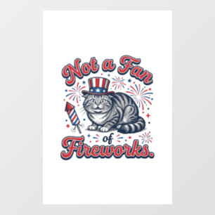 Not a Fan of Fireworks Scared Cat Shirt (2)_1