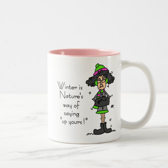 Not a Fan of Winter Two-Tone Coffee Mug (Right)