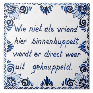 Not a friend? Kicked out again. Ceramic Tile