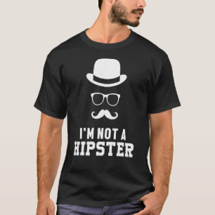 Not A Hipster Pipe Smoker Moustache Hippies Free S T-Shirt
