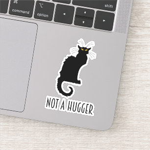 Not A Hugger Funny Introvert Antisocial Cat