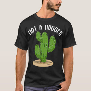 Not A Hugger Tshirt Botanical Cactus Tee Introvert