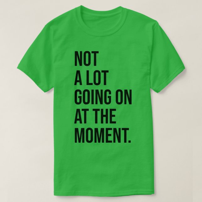 Not A Lot Going On At The Moment Funny Taylor Gift T-Shirt (Design Front)