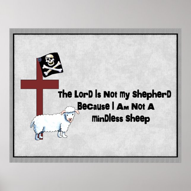 Not A Mindless Sheep Poster (Front)