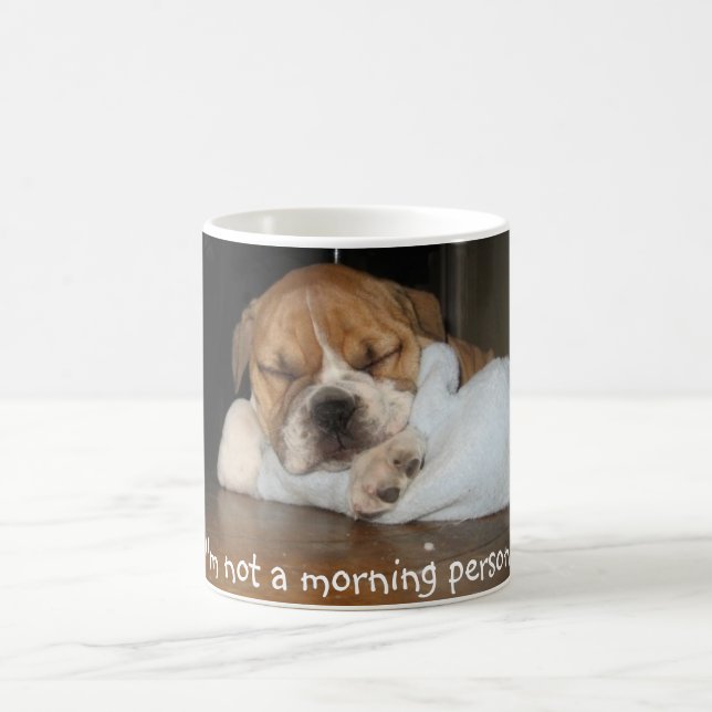 Not a morning person! coffee mug (Center)