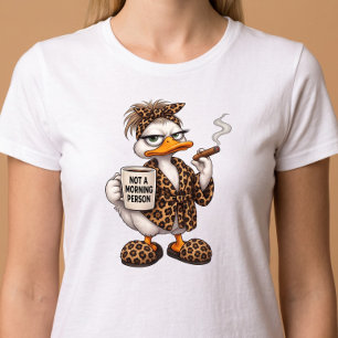 Not A Morning Person Funny Duck T-Shirt