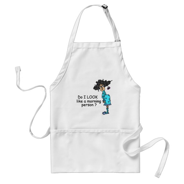 Not A Morning Person Standard Apron (Front)