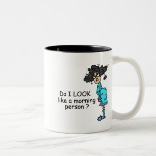 Not A Morning Person Two-Tone Coffee Mug