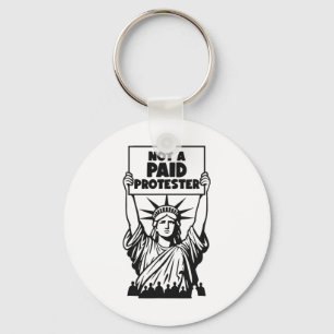 Not A Paid Protestor Key Ring