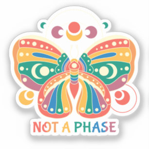 Not A Phase – Colourful Butterfly LGBTQ Pride