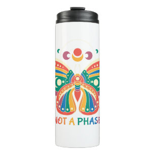 Not A Phase – Colourful Butterfly LGBTQ Pride Thermal Tumbler