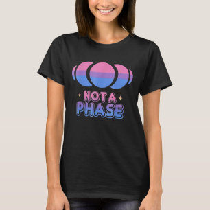 Not A Phase Moon Bisexual Flag Clothes Proud Bi P T-Shirt