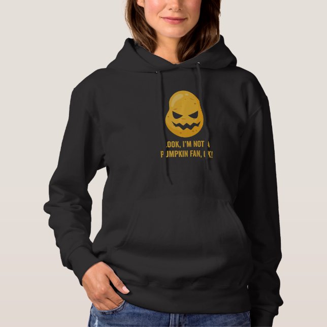 Not A Pumpkin Fan  Halloween Potato Head Pumpkin F Hoodie (Front)