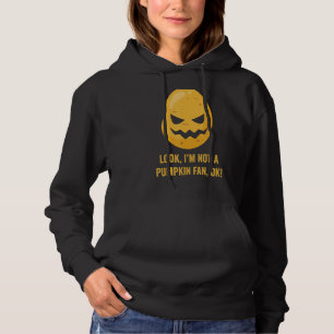 Not A Pumpkin Fan Halloween Potato Head Pumpkin Hoodie