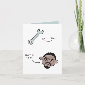 Not a tool father's day - wrench - Anthony Holiday Card