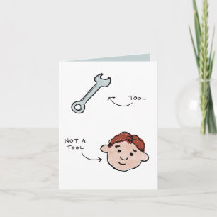 Not a tool father's day - wrench - Michael Holiday Card