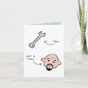 Not a tool father's day - wrench - Robert Holiday Card