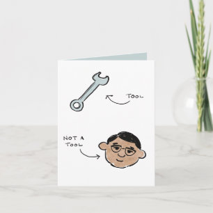 Not a tool father's day - wrench - Sijan Holiday Card