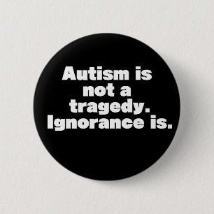 Not a tragedy 6 cm round badge